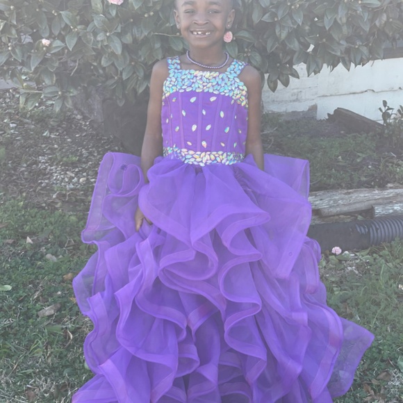 Purple Pagent Dress - Picture 3 of 3